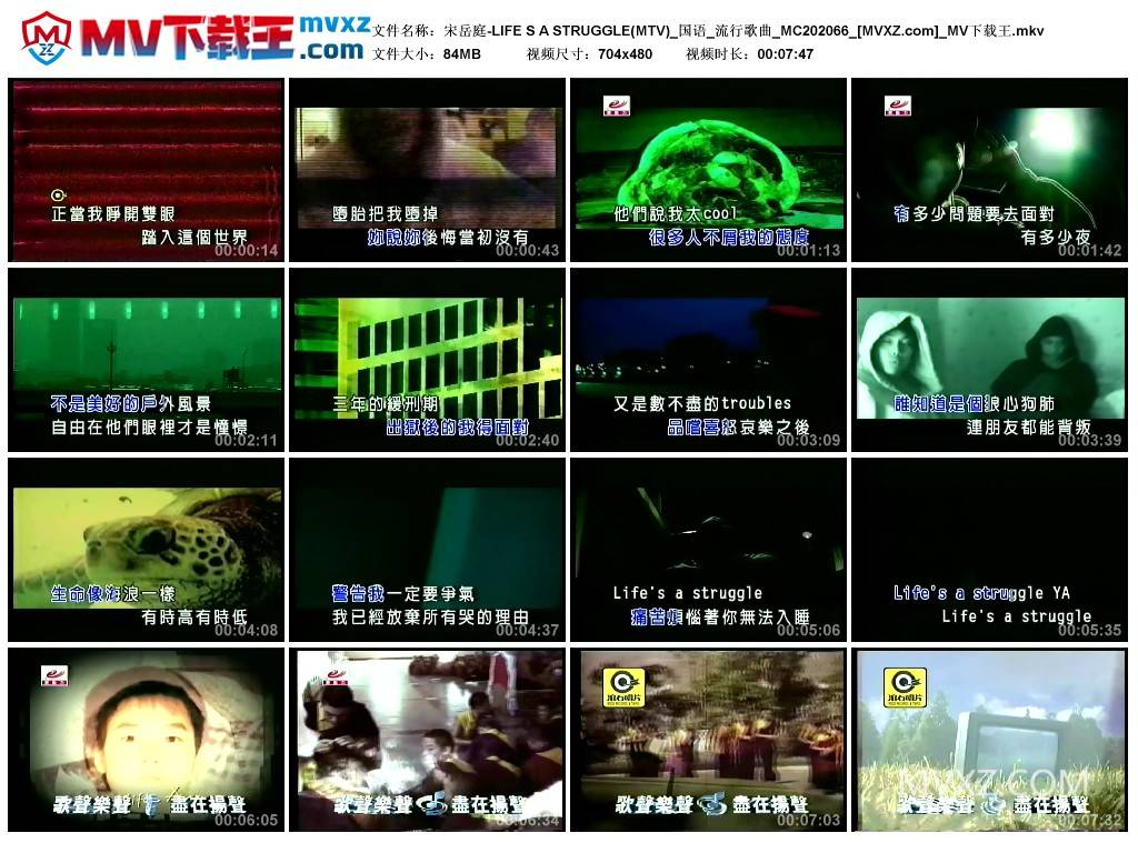 宋岳庭-LIFE S A STRUGGLE(MTV)_国语_流行歌曲_MC202066